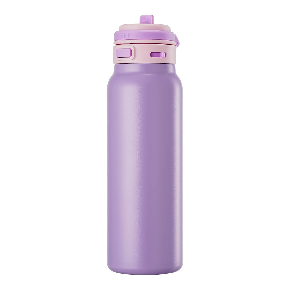 Reusable Water Bottle with Flip-Top Lid - Lavender