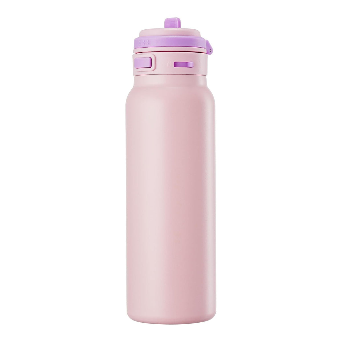 Reusable Water Bottle with Flip-Top Lid - Blush Pink
