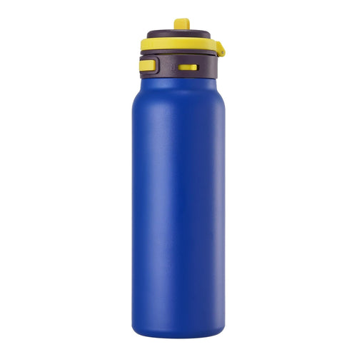 Reusable Water Bottle with Flip-Top Lid - Blue